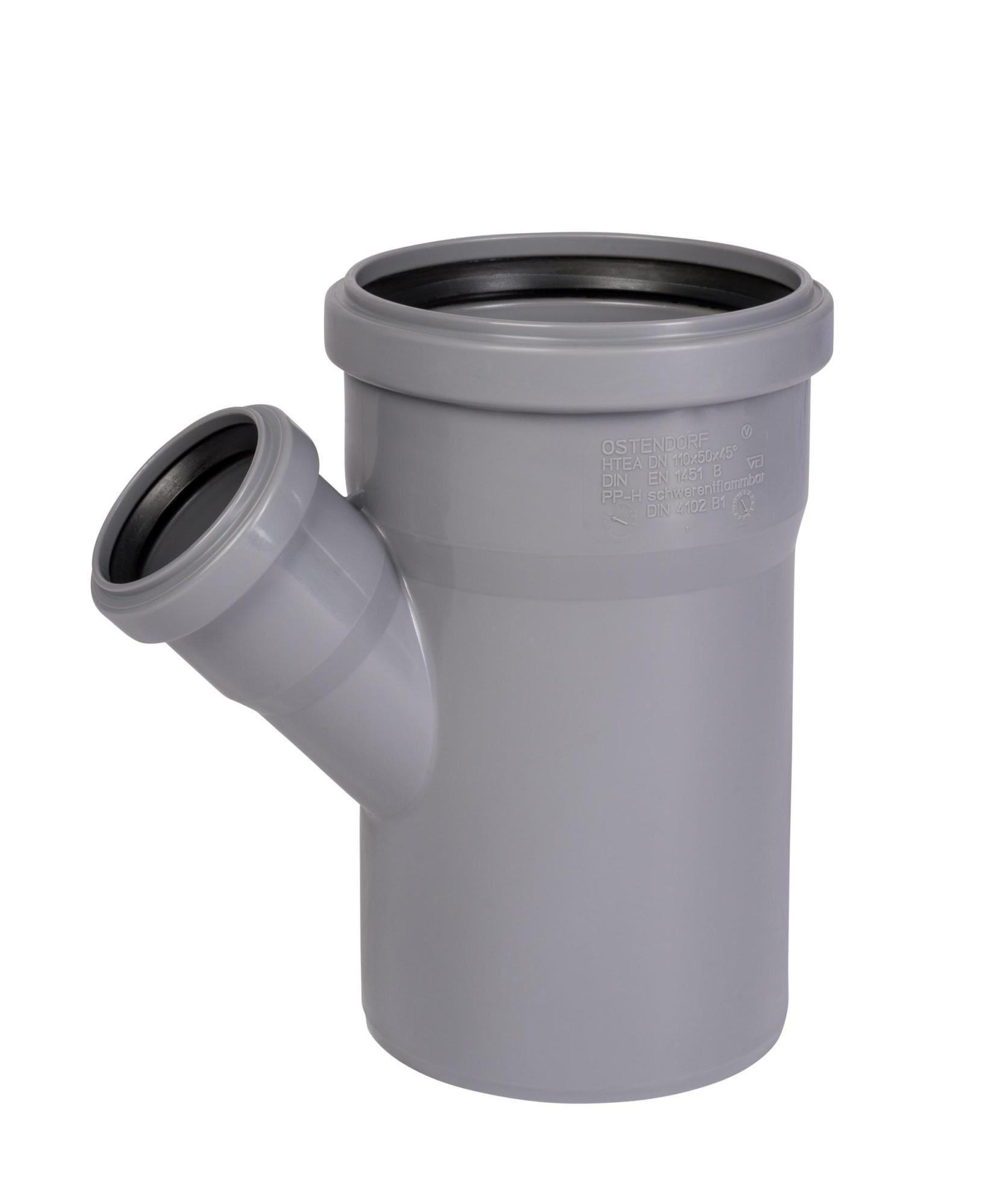 Odbočka HTEA 115220 DN 110/50 45° miniatúra